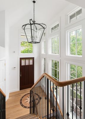 Interior, Pendant Lights, Wood Texture Flooring