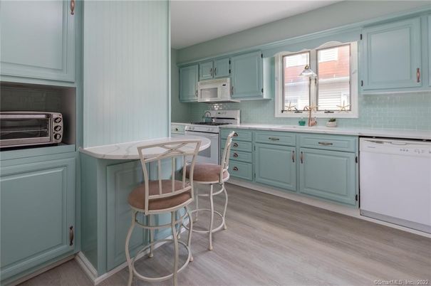 Interior, Kitchen, Wood Texture Flooring