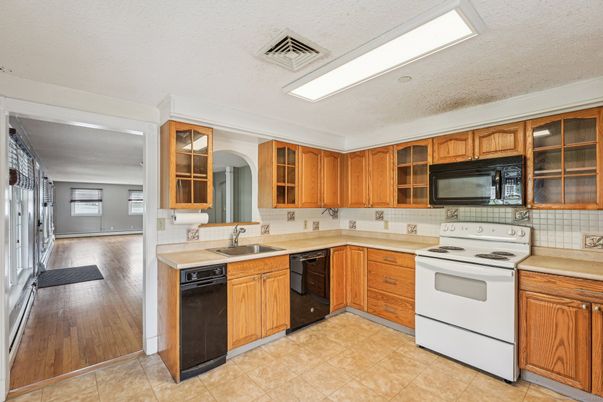 Interior, Kitchen, Wood Texture Flooring