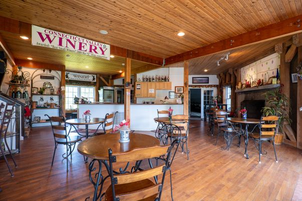 Dining room, Fireplace, Interior, Kitchen, Recessed Lighting, Wooden Beams, Wooden Ceilings, Wood Texture Flooring