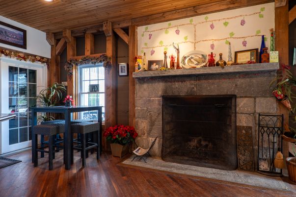 Fireplace, Interior, Wooden Beams, Wooden Ceilings, Wood Texture Flooring