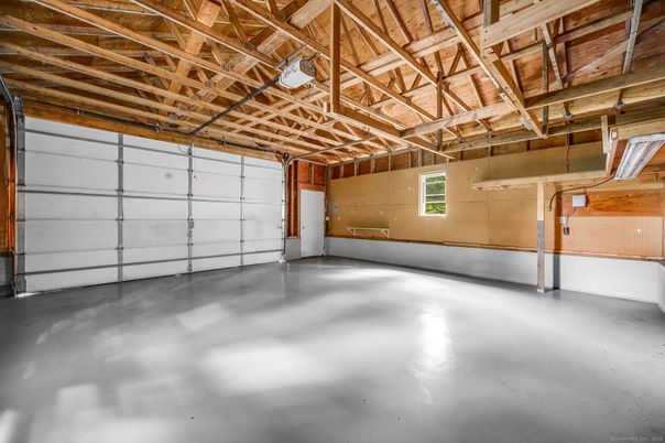 Garage, Interior, Wooden Beams, Wooden Ceilings, Wooden Walls