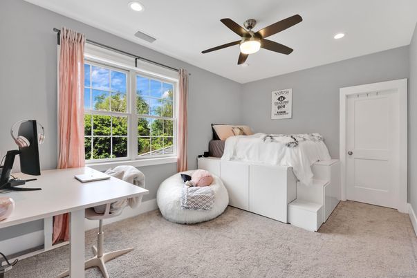 Bedroom, Home Office, Interior, Recessed Lighting