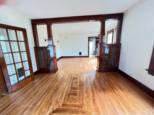 Empty room, Fireplace, Interior, Wood Texture Flooring