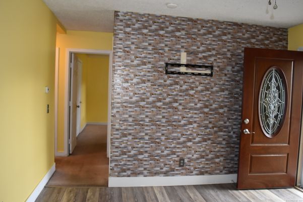 Interior, Stone Walls, Wood Texture Flooring