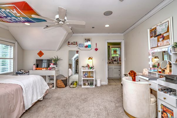 Bedroom, Home Office, Interior, Recessed Lighting
