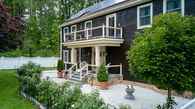 Exterior, Facade, Solar Panels, Queen Anne Victorian