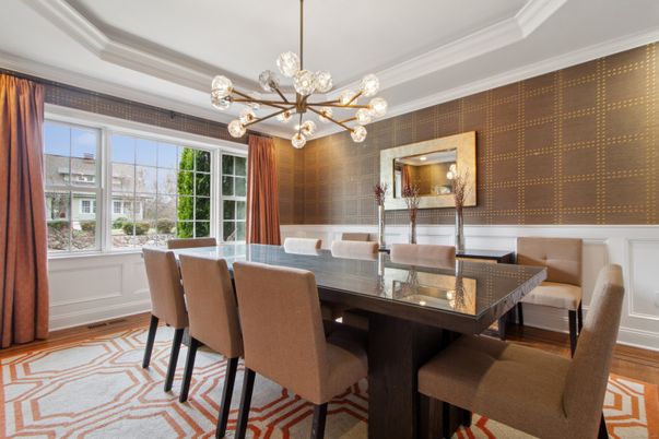 Dining room, Interior, Pendant Lights