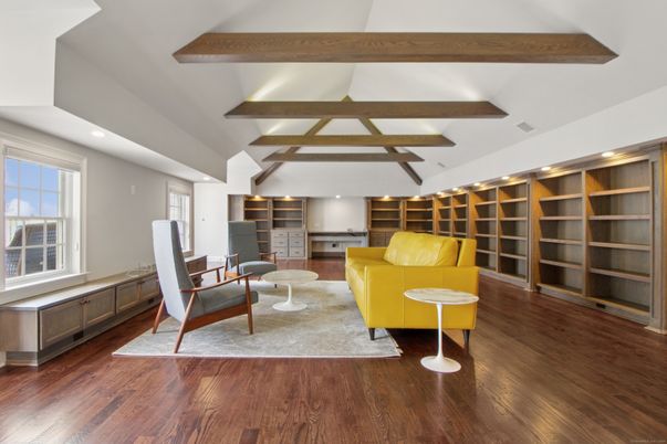 Interior, Recessed Lighting, Wooden Beams, Wood Texture Flooring