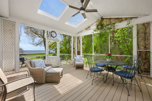 Glass Ceilings, Interior, Sun Room, Water, Wood Texture Flooring
