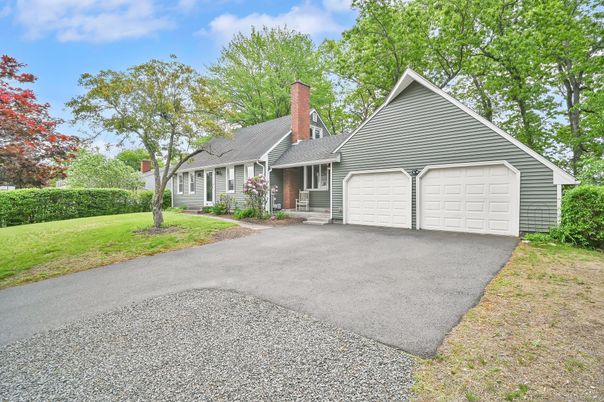 Attached, Backyard, Exterior, Facade, Cape Cod