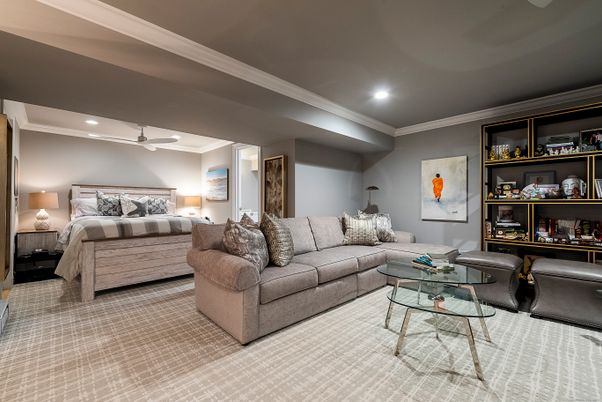 Bedroom, Interior, Living room, Recessed Lighting