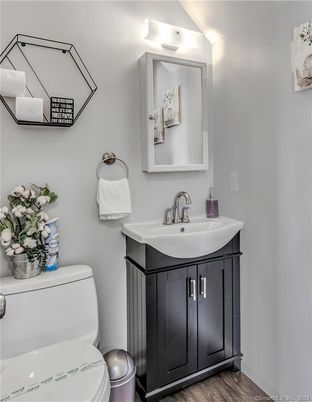 Bathroom, Interior, Wood Texture Flooring