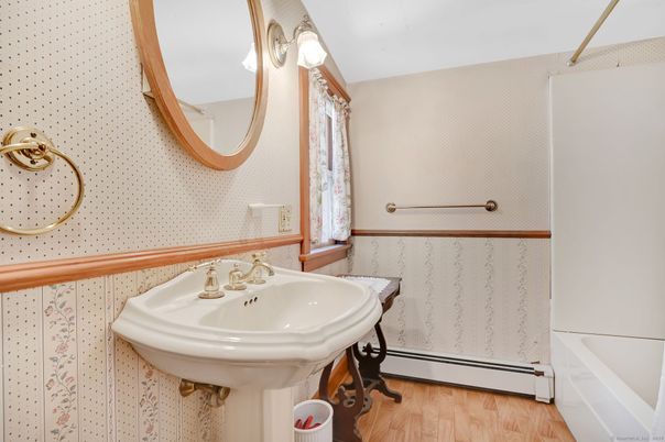 Bathroom, Interior, Wood Texture Flooring