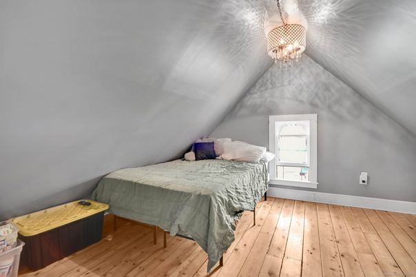 Bedroom, Chandelier, Interior, Wood Texture Flooring