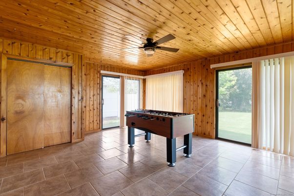 Game Room, Interior, Wooden Ceilings, Wooden Walls