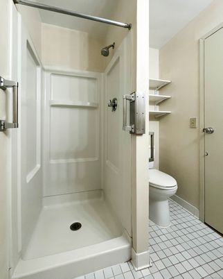 Bathroom, Glass Shower, Interior