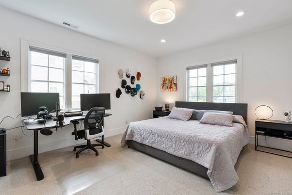 Bedroom, Home Office, Interior, Recessed Lighting