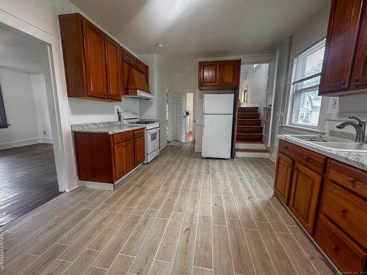 Interior, Kitchen, Wood Texture Flooring