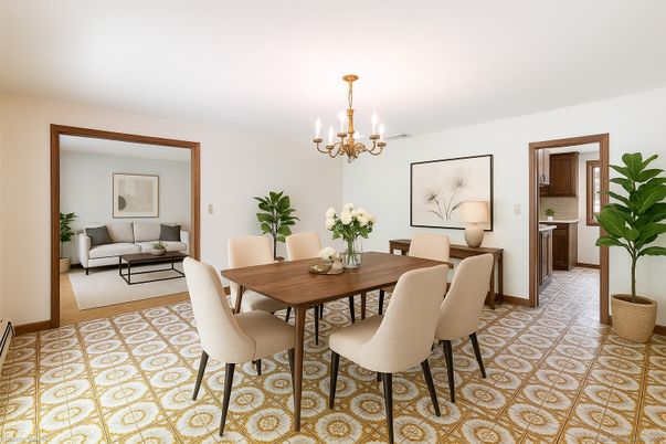Chandelier, Dining room, Interior