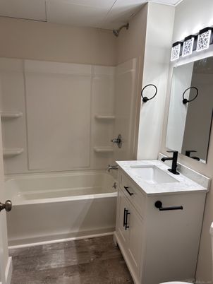 Bathroom, Interior, Wood Texture Flooring