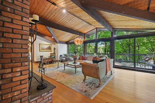 Fireplace, Interior, Living room, Stone Walls, Wooden Beams, Wooden Ceilings, Wood Texture Flooring