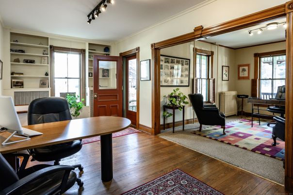 Home Office, Interior, Wood Texture Flooring
