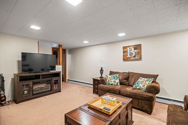 Interior, Living room, Recessed Lighting