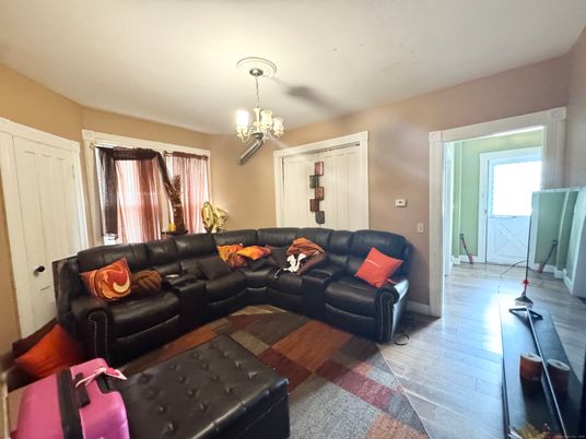 Chandelier, Interior, Living room, Wood Texture Flooring