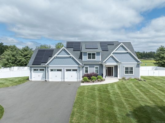 Attached, Exterior, Facade, Solar Panels, Farmhouse