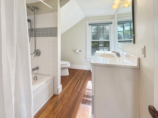 Bathroom, Interior, Wood Texture Flooring