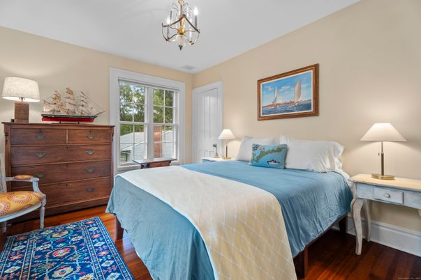 Bedroom, Chandelier, Interior, Wood Texture Flooring