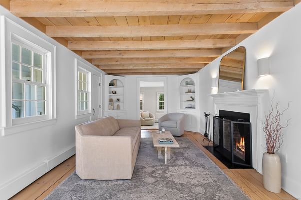 Fireplace, Interior, Living room, Wooden Beams, Wooden Ceilings, Wood Texture Flooring
