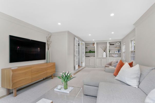 Interior, Living room, Recessed Lighting