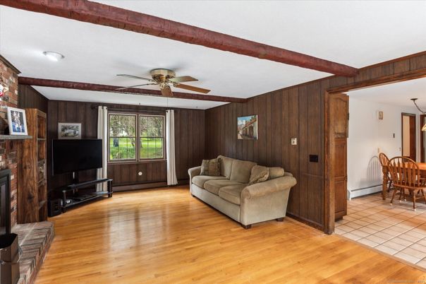 Fireplace, Interior, Living room, Wood Texture Flooring, Wooden Walls