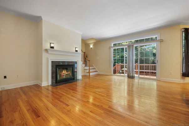 Empty room, Fireplace, Interior, Wood Texture Flooring