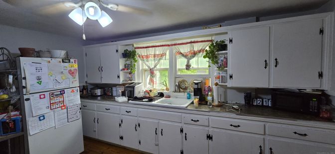 Interior, Kitchen, Wood Texture Flooring