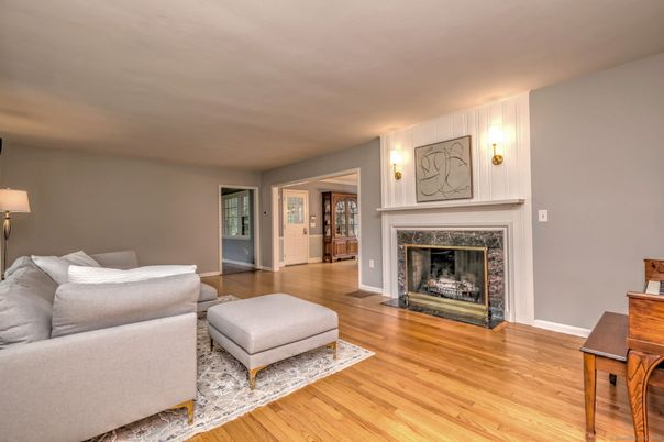 Fireplace, Interior, Wood Texture Flooring