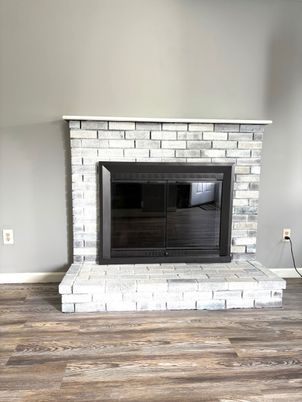 Fireplace, Interior, Wood Texture Flooring