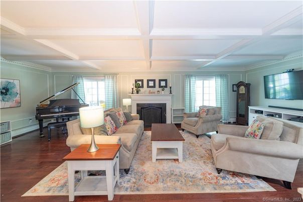Fireplace, Interior, Living room, Piano, Wood Texture Flooring