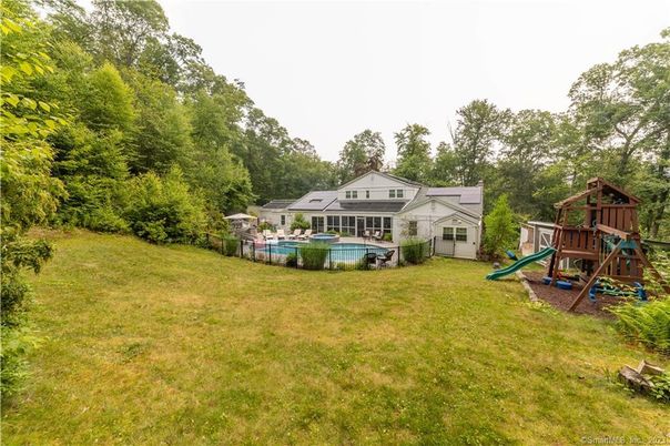 Backyard, Exterior, Hot Tub, Playground, Pool