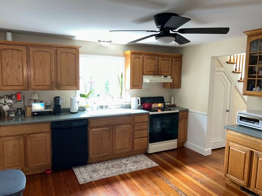 Interior, Kitchen, Wood Texture Flooring