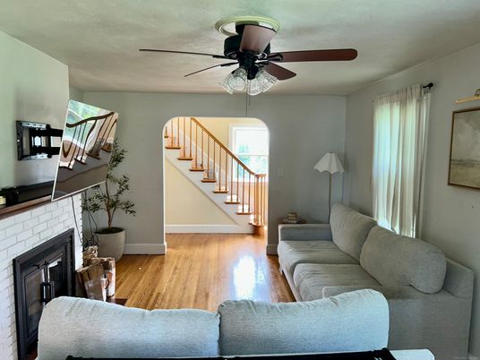 Fireplace, Interior, Living room, Wood Texture Flooring