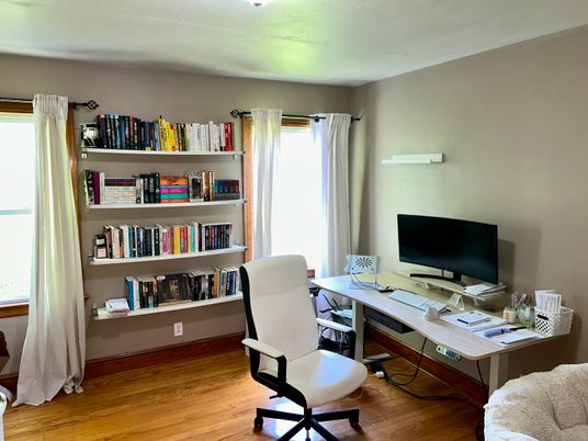 Home Office, Interior, Wood Texture Flooring