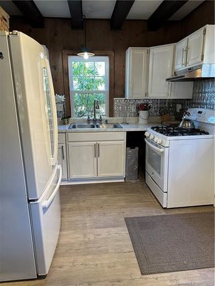 Interior, Kitchen, Wooden Beams, Wood Texture Flooring, Wooden Walls