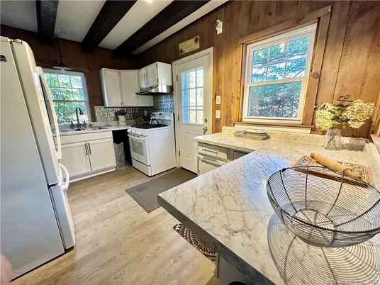 Interior, Kitchen, Wood Texture Flooring