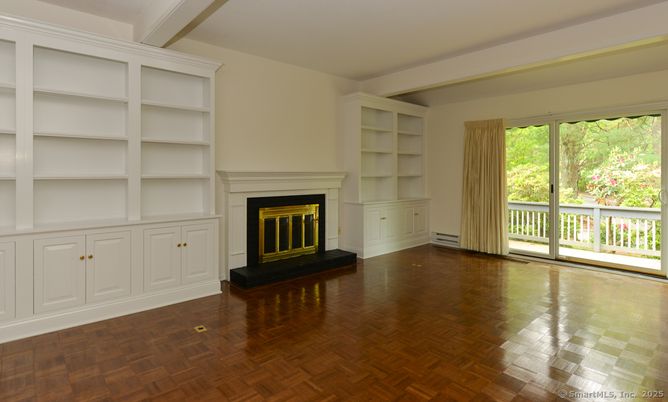 Empty room, Fireplace, Interior, Wood Texture Flooring