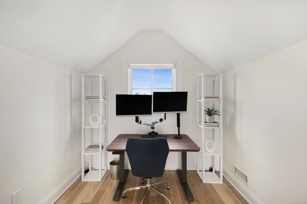 Home Office, Interior, Wood Texture Flooring