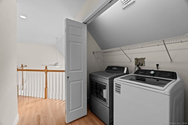 Interior, Recessed Lighting, Utility Closets, Washer, Wood Texture Flooring