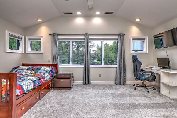 Bedroom, Home Office, Interior, Recessed Lighting